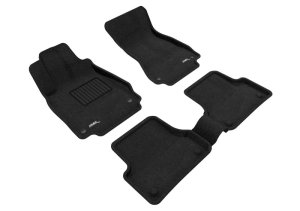 Audi A6 Floor Mat Set - Front and Rear - 3D MAXpider - Elegant Series - Black - `12-`18